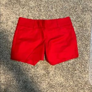 Red shorts